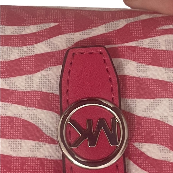 Michael Kors Pink and White Zebra Wallet - Picture 3 of 14